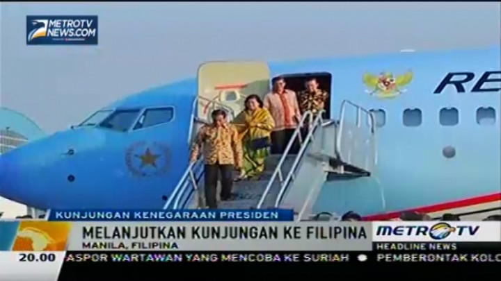 Presiden Jokowi Lanjutkan Kunjungan Kenegaraan ke Filipina