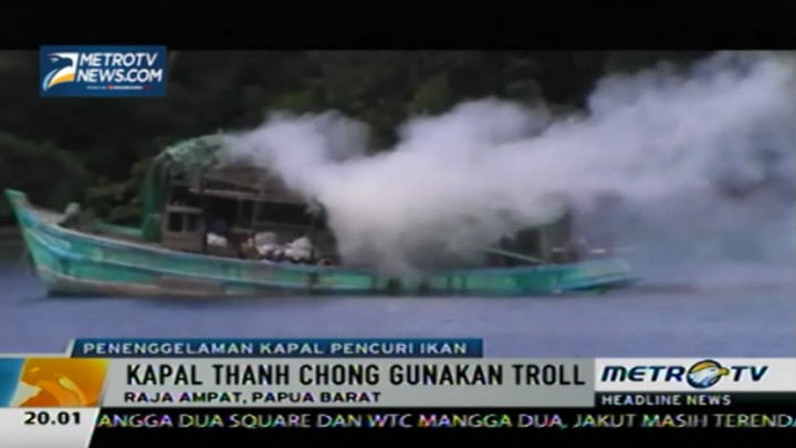Polda Papua Barat Ledakkan Kapal Vietnam