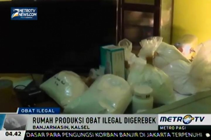 Industri Rumahan Obat Daftar G Ilegal Digerebek