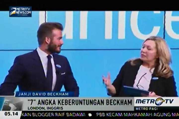 Beckham Bersama UNICEF Luncurkan Badan Amal