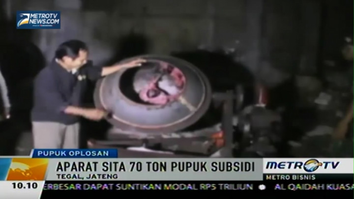 Aparat Sita Puluhan Ton Pupuk Subsidi