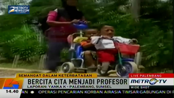 Bocah Disabilitas Ini Bercita-cita Menjadi Profesor