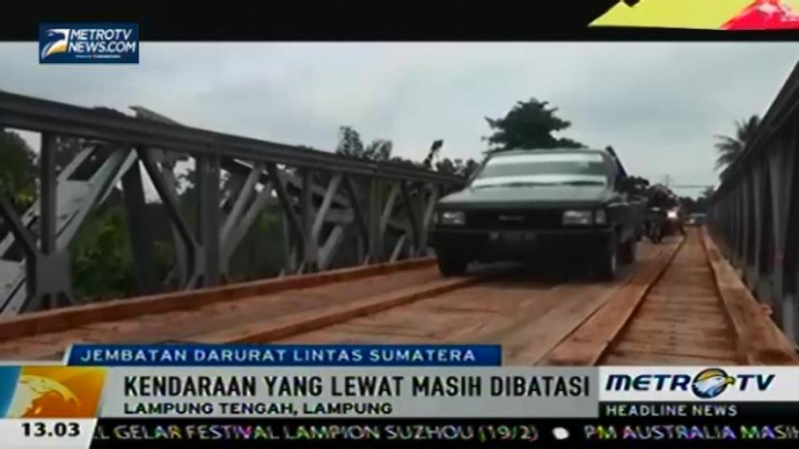 Jembatan Penghubung Lempuyang Bandar-Way Pangubuan Sudah Dapat Dilalui