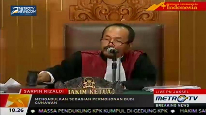 Hakim Kabulkan Gugatan Praperadilan BG 