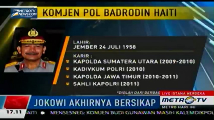  Berikut Rekam Jejak Calon Kapolri Badrodin Haiti 