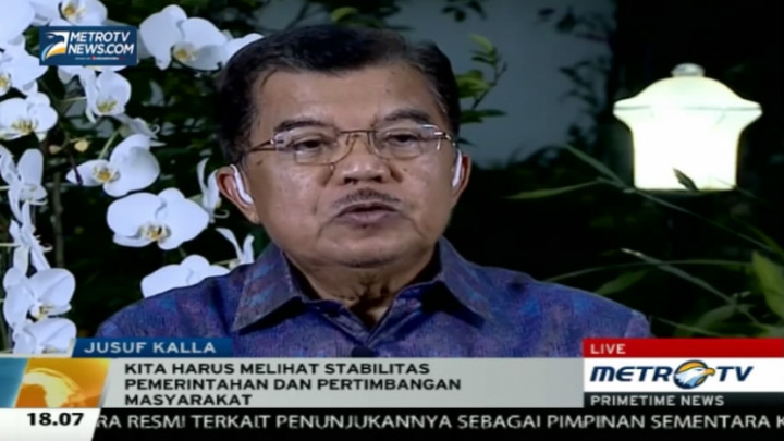 ​Budi Gunawan Batal Jadi Kapolri, JK: Bu Mega Memahami 