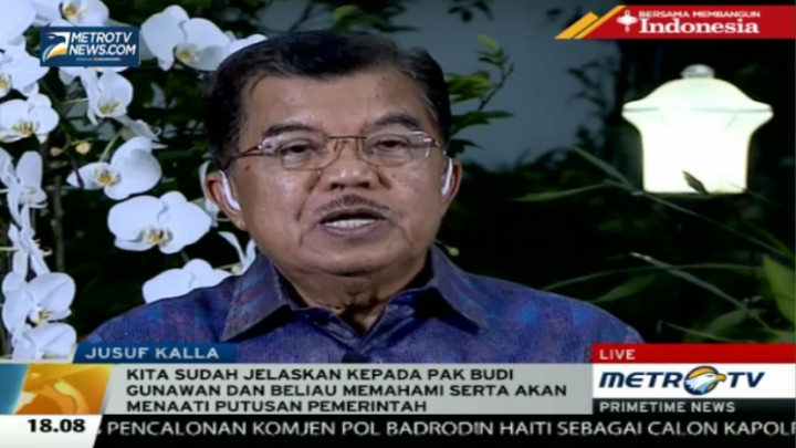 ​JK: Budi Gunawan Memahami Keputusan Presiden
