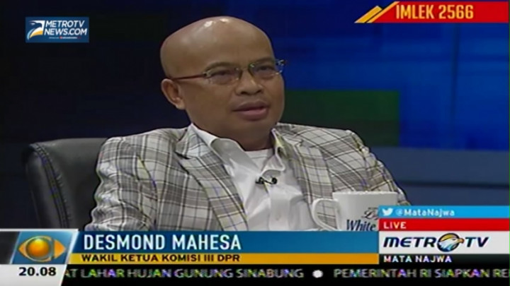 Desmond: Komisi III Tidak akan Memproses Badrodin Haiti