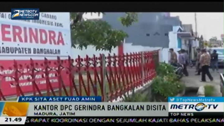 KPK Sita Kantor DPC Gerindra Bangkalan 