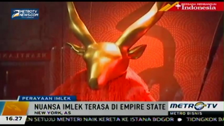 Nuansa Imlek di Gedung Empire State 