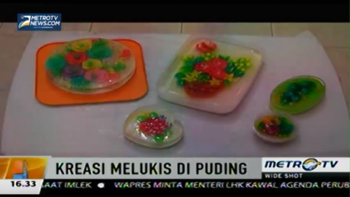 Jelly Art, Kreasi Melukis di Puding