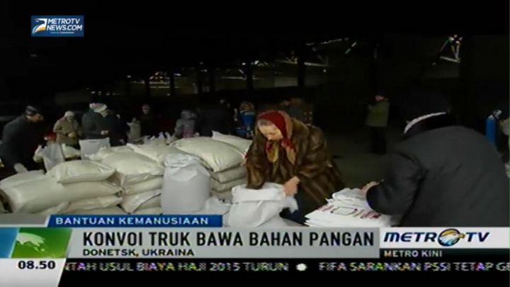 Rusia Beri Bantuan Pangan ke Kota Donetsk 