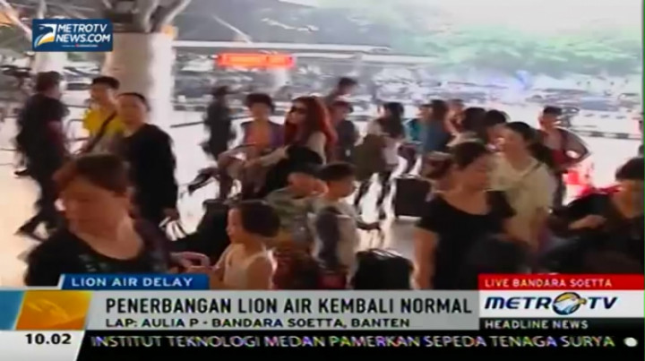 Di Soetta, Penerbangan Lion Air Berangsur Normal