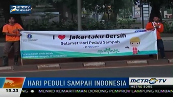 Peringati Hari Peduli Sampah Indonesia, Dinas Kebersihan Jakarta Gelar Aksi Bersih-bersih