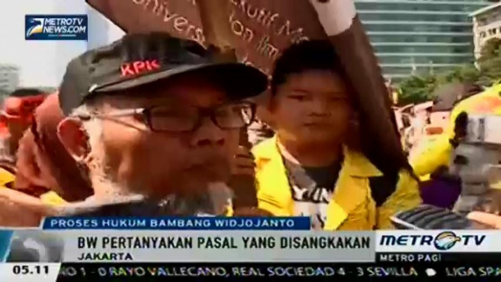 Bambang Widjojanto Pertanyakan Munculnya Pasal Baru yang Disangkakan