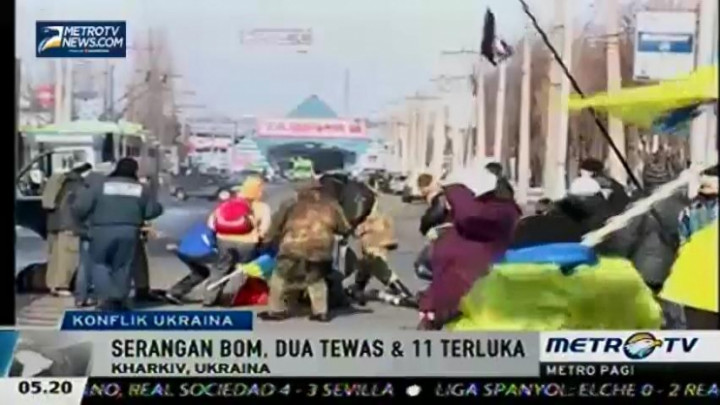 ​2 Tewas dan 11 Terluka dalam Serangan Bom di Kharkiv-Ukraina