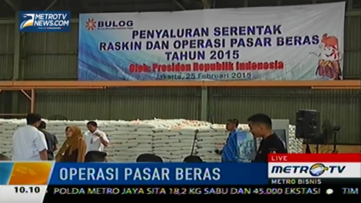 Gelar Operasi Pasar, Beras Bulog Dijual Rp7400 Perliter