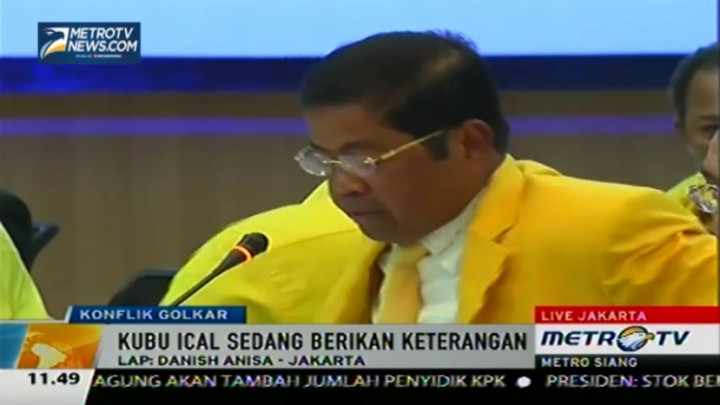 Kubu Ical Tepati Janji Hadir di Sidang Mahkamah Partai