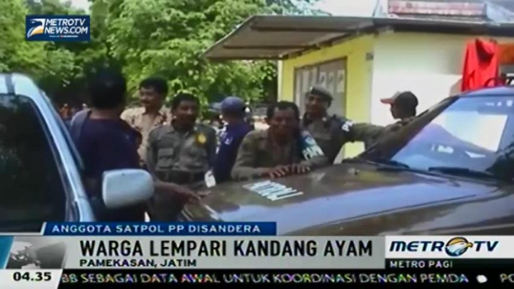 Anggota Satpol PP Kab. Pamekasan Disandera Warga