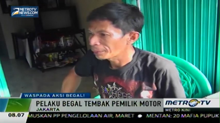 Pelaku Begal Tembak Korban