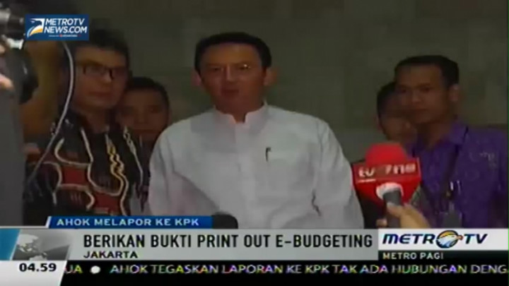 Ahok Laporkan Dana Siluman APBD DKI ke KPK