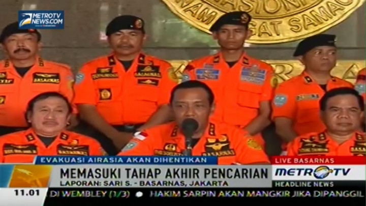 Evakuasi AirAsia QZ8501 Memasuki Tahap Akhir 