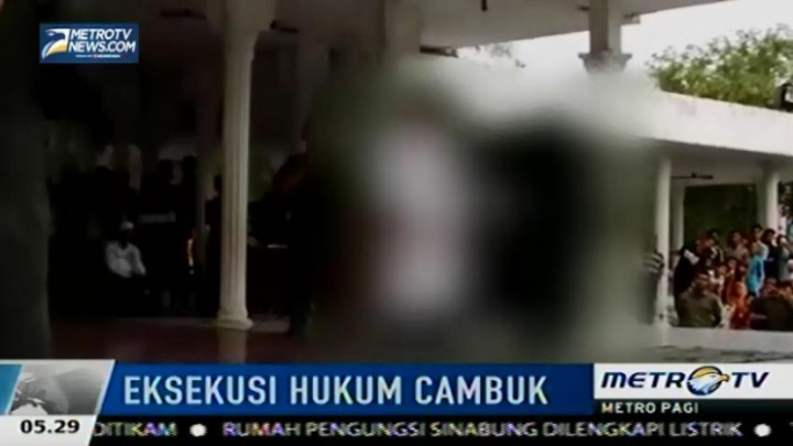 4 Warga Langsa Dihukum Cambuk