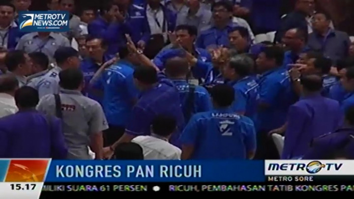  Kongres PAN Ricuh, Dua Kubu Nyaris Bentrok