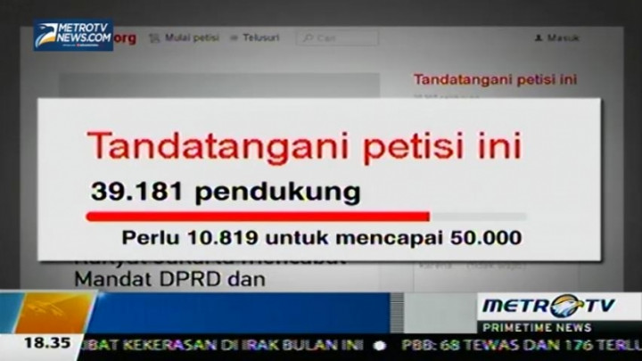 Petisi Dukung Ahok Ditandatangani 39.000 Pendukung