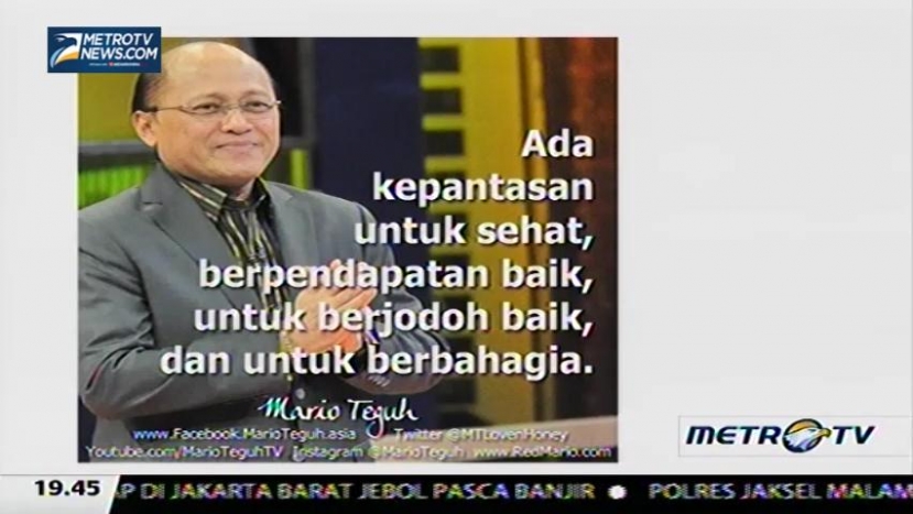 Mario Teguh: Jadi Mantan atau Jadi Manten (2)