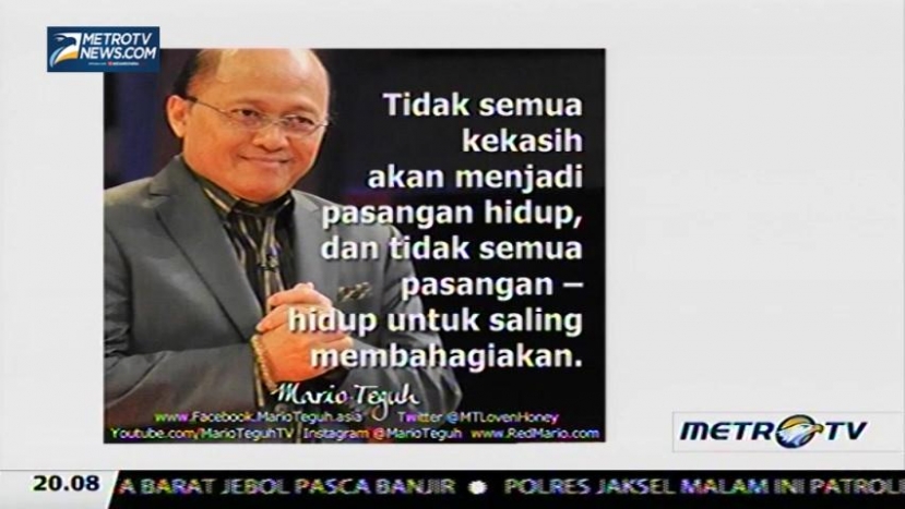 Mario Teguh: Jadi Mantan atau Jadi Manten (4)