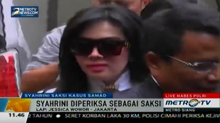Syahrini Tiba di Bareskrim Mabes Polri