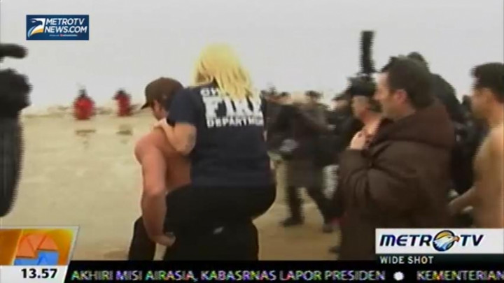 Lady Gaga Menceburkan Diri ke Sungai 