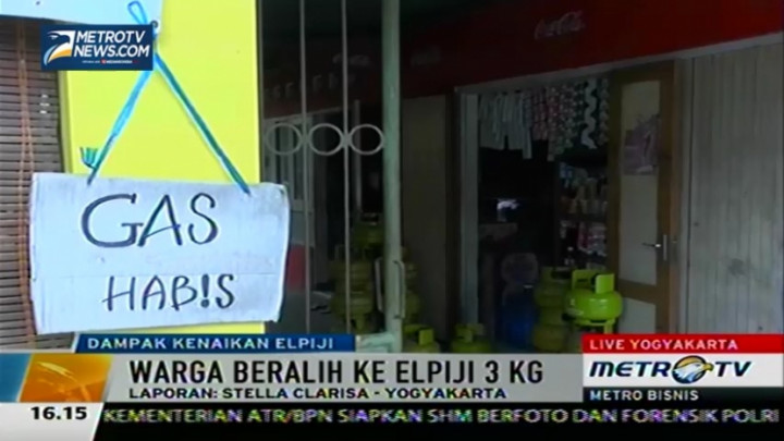 Rata-rata Pasokan Elpiji 3 Kg di Kota Gede Habis