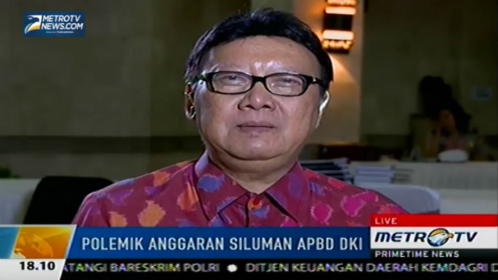 Mendagri: RAPBD DKI Versi Ahok Ada yang Perlu Diklarifikasi