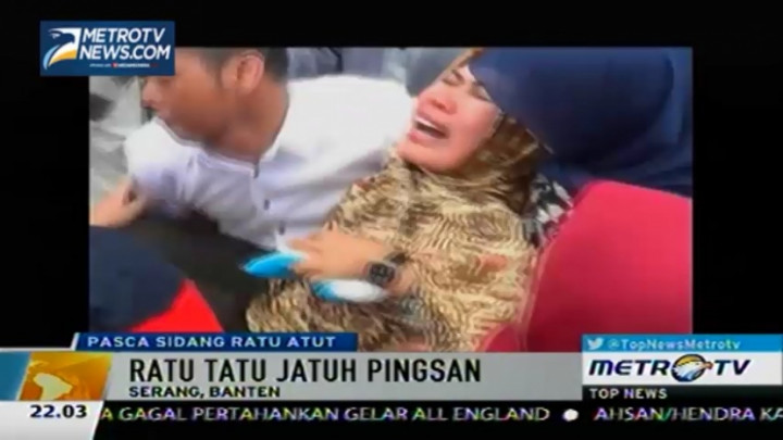 Pascasidang, Adik Ratu Atut Menangis Histeris dan Jatuh Pingsan