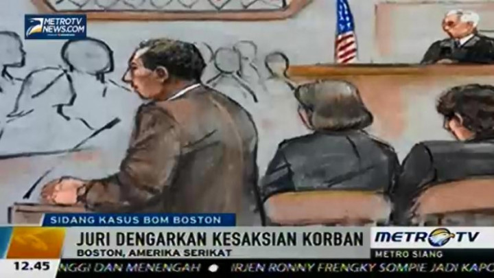 Juri Kasus Bom Boston Dengar Kesaksian Korban