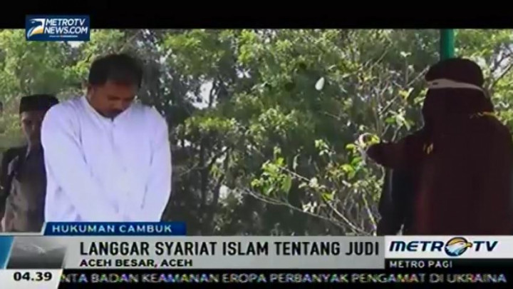 ​Enam Warga Dihukum Cambuk Mahkamah Syariah Aceh