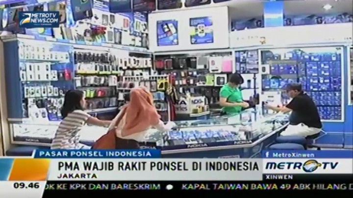 PMA Wajib Rakit Ponsel di Indonesia