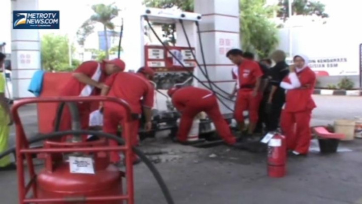 Pompa SPBU Bocor, Pembeli Sempat Panik