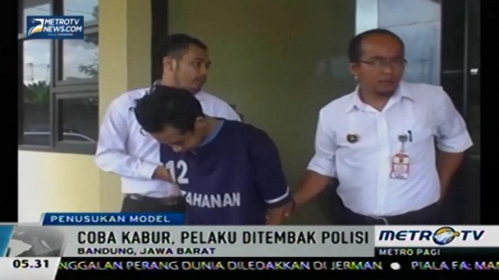 Coba Kabur, Penganiaya Model di Bandung Ditembak Polisi 