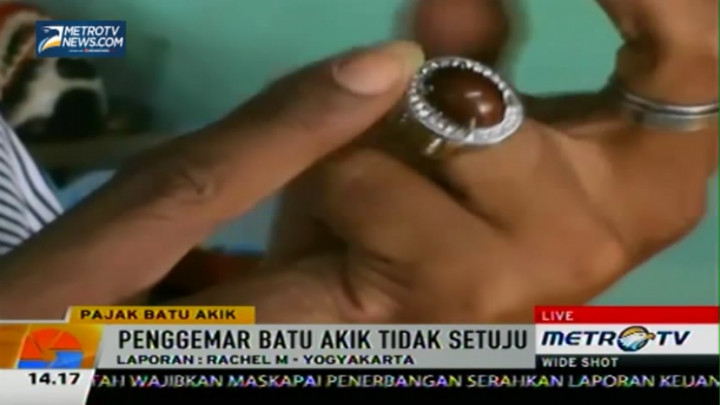 Penggemar Protes Batu Akik Dikenakan Pajak