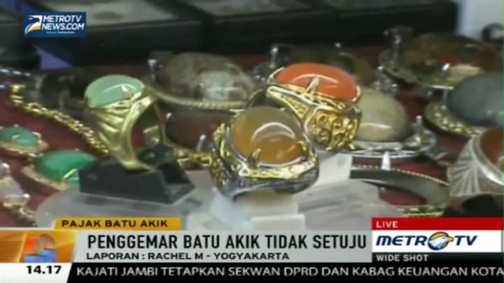 Pecinta Batu Akik Menolak Pajak Barang Mewah