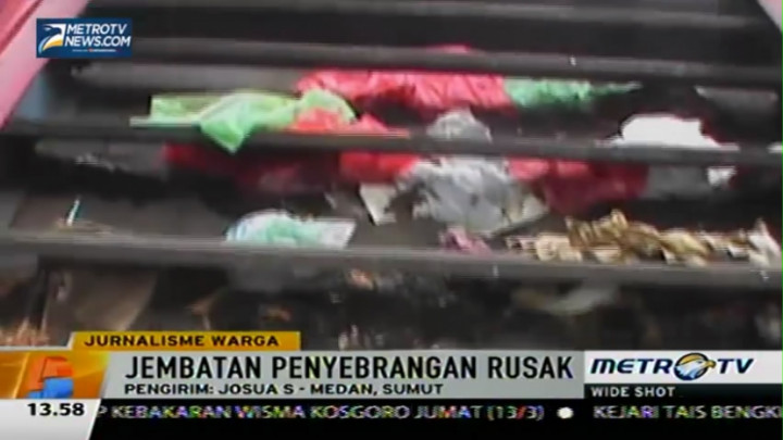 Kurang Perhatian Pemkot, Kondisi JPO Memprihatinkan