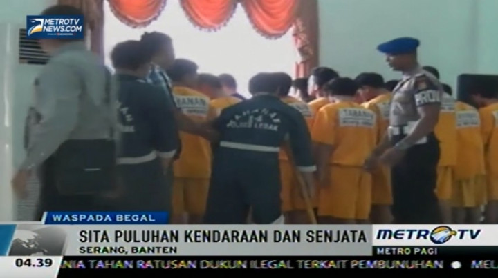 Polisi Banten Bekuk 49 Pembegal Motor 