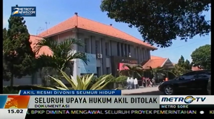 Akil Mochtar Dipenjarakan ke Lapas Sukamiskin  