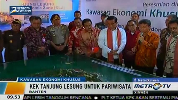 Jokowi Resmikan KEK Tanjung Lesung