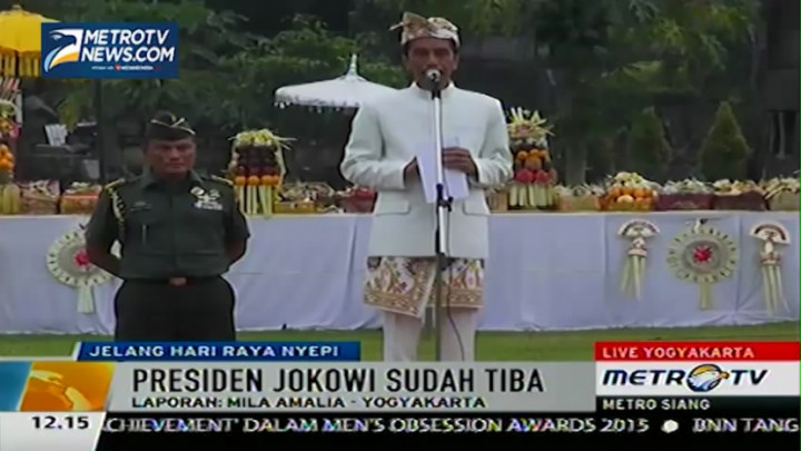 Jokowi: Hari Raya Nyepi untuk Evaluasi Diri