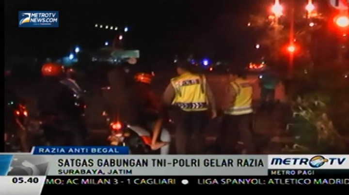 Razia Anti Begal, Petugas Temukan Paket Narkoba