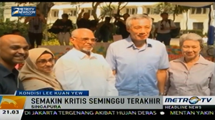 Semakin Memburuk Lee Kuan Yew Dijenguk Anak